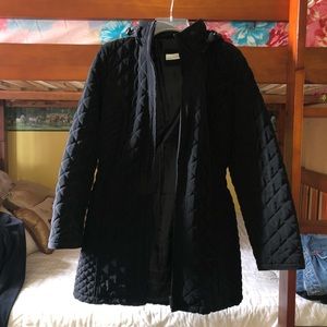 quilted black jacket